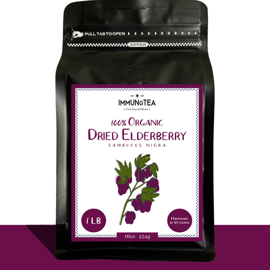 Organic Dried Elderberries 1 Pound