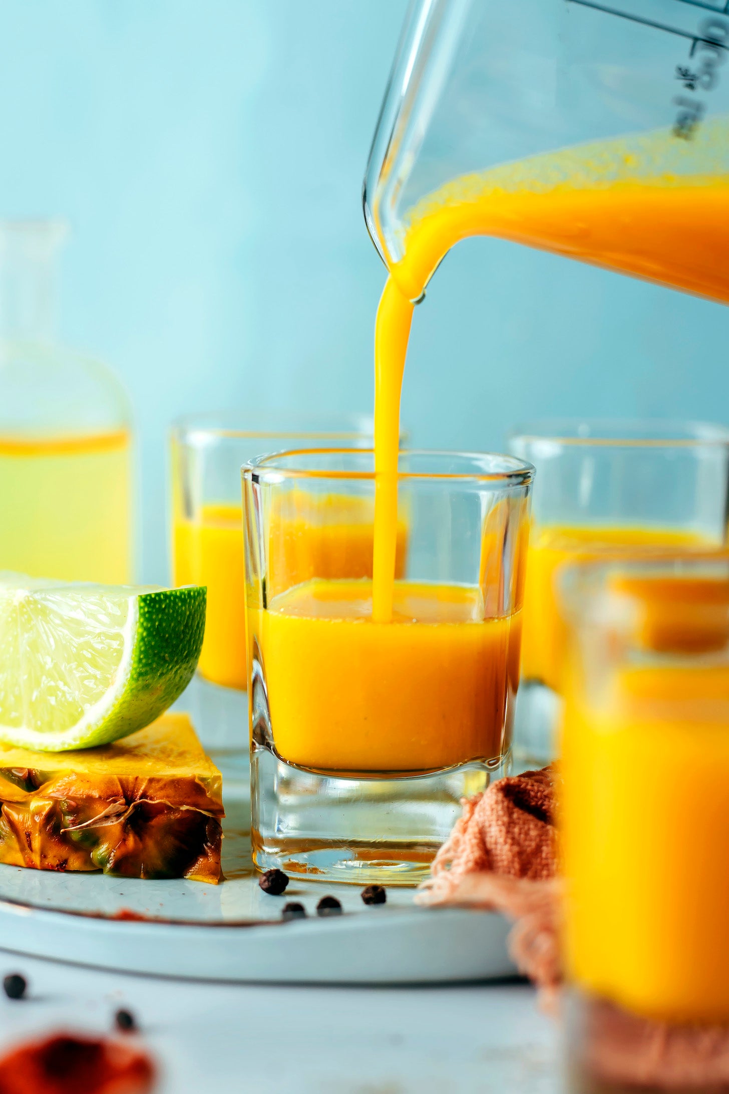 Fire cider and pineapple juice