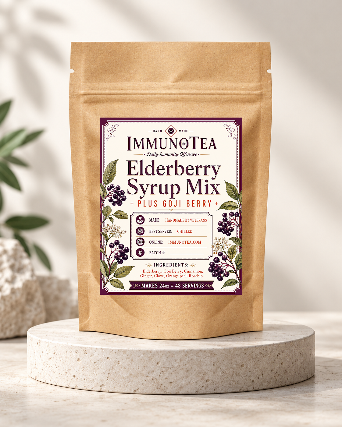 Organic Elderberry Syrup Mix