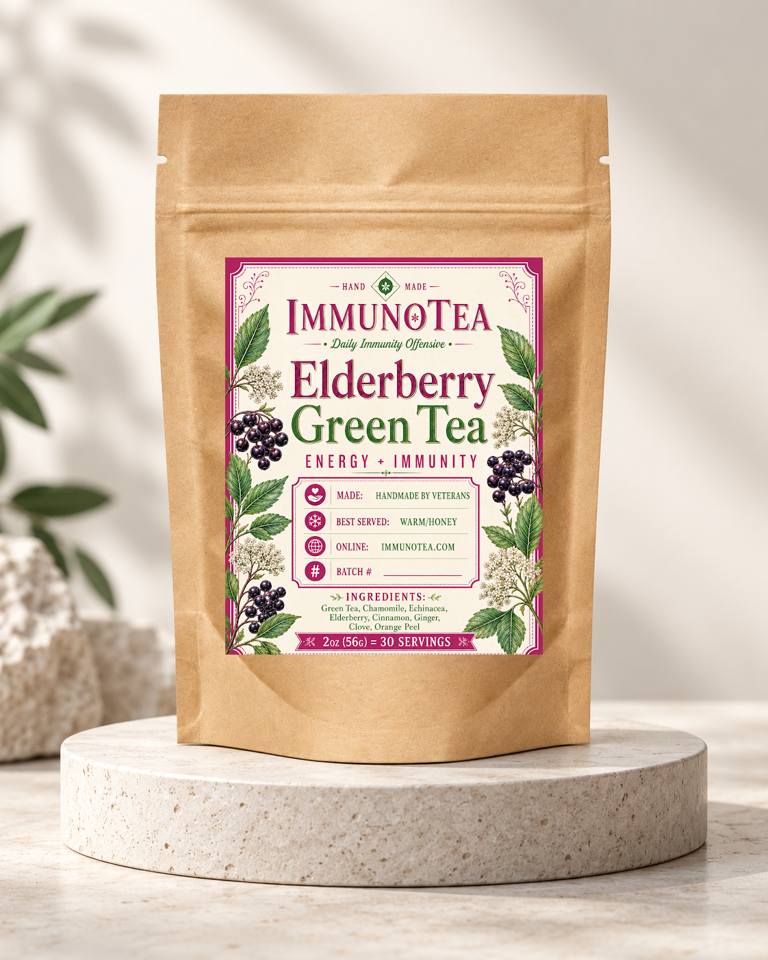 Organic Elderberry GreenTea